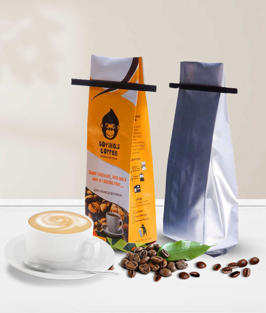 Laminated Aluminum Foil Zip Lock Bag Stand Up Pouch /Matt White Foil Pouch /Zip Lock Coffee Bag